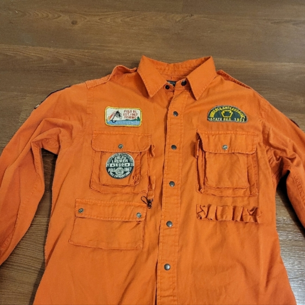 Ralph Lauren Orange Jacket shirt